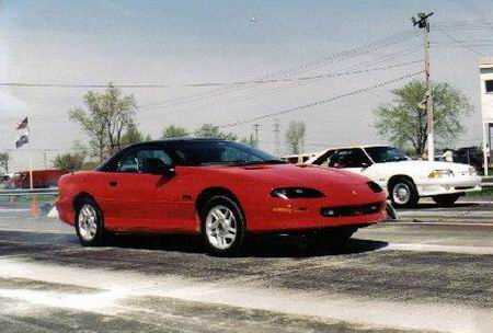 Detroit Dragway - Rick Rzepka At The Wheel Of The Camaro  (newer photo)